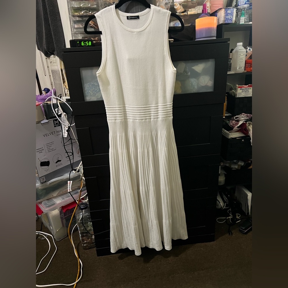 PrettyLittleThing White Maxi Dress